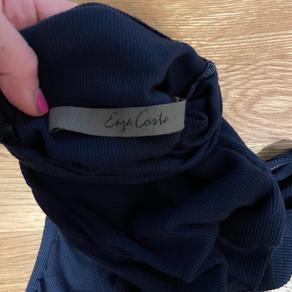 Navy fitted enza costa dress
